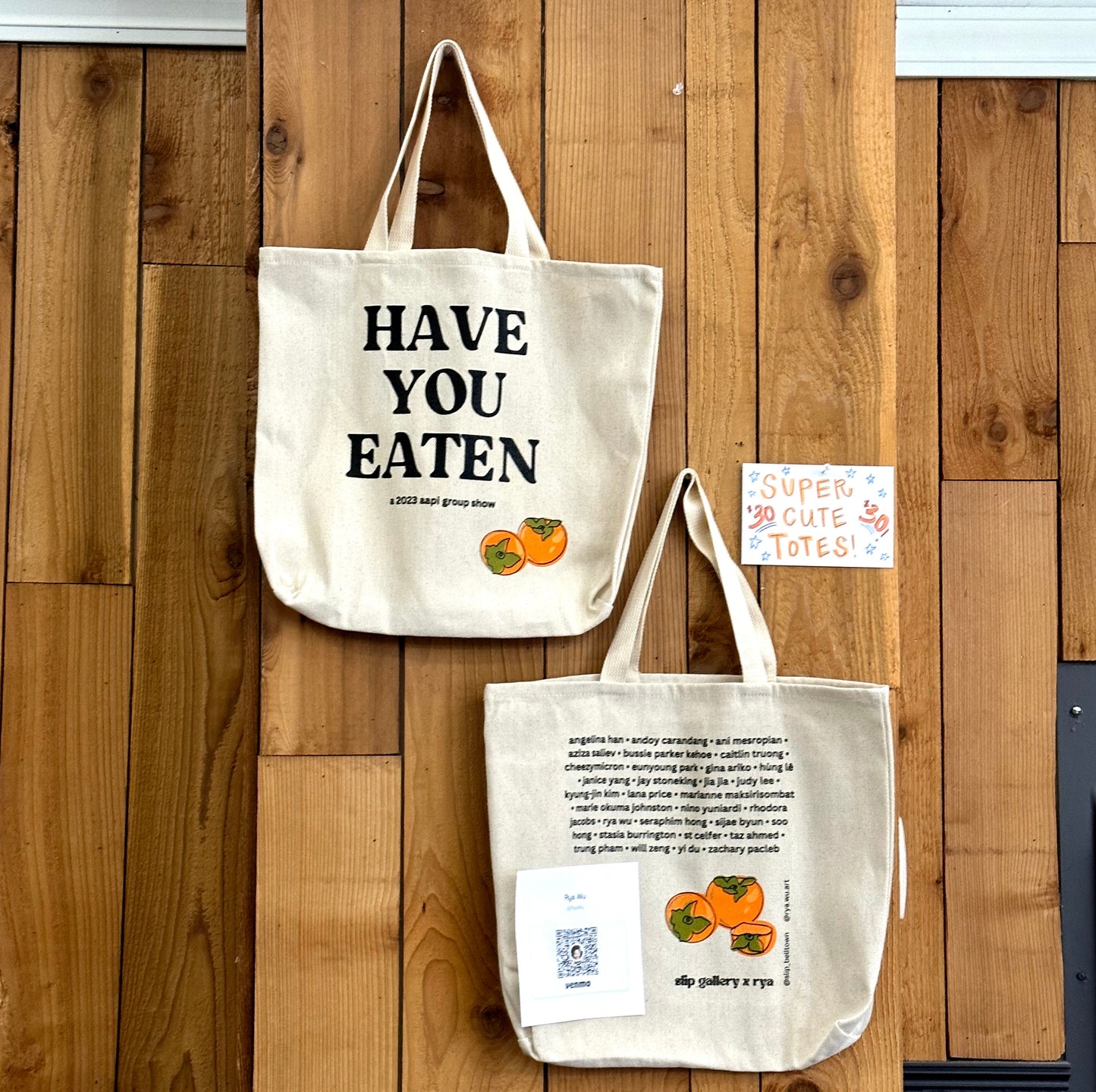 Have You Eaten tote bag